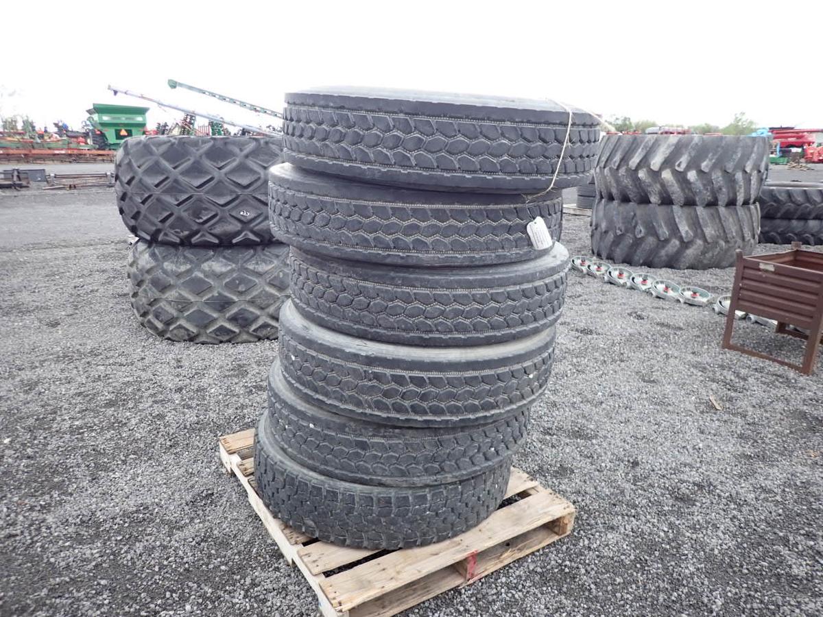 (6) 24.5 Low-Pro Drive Tires