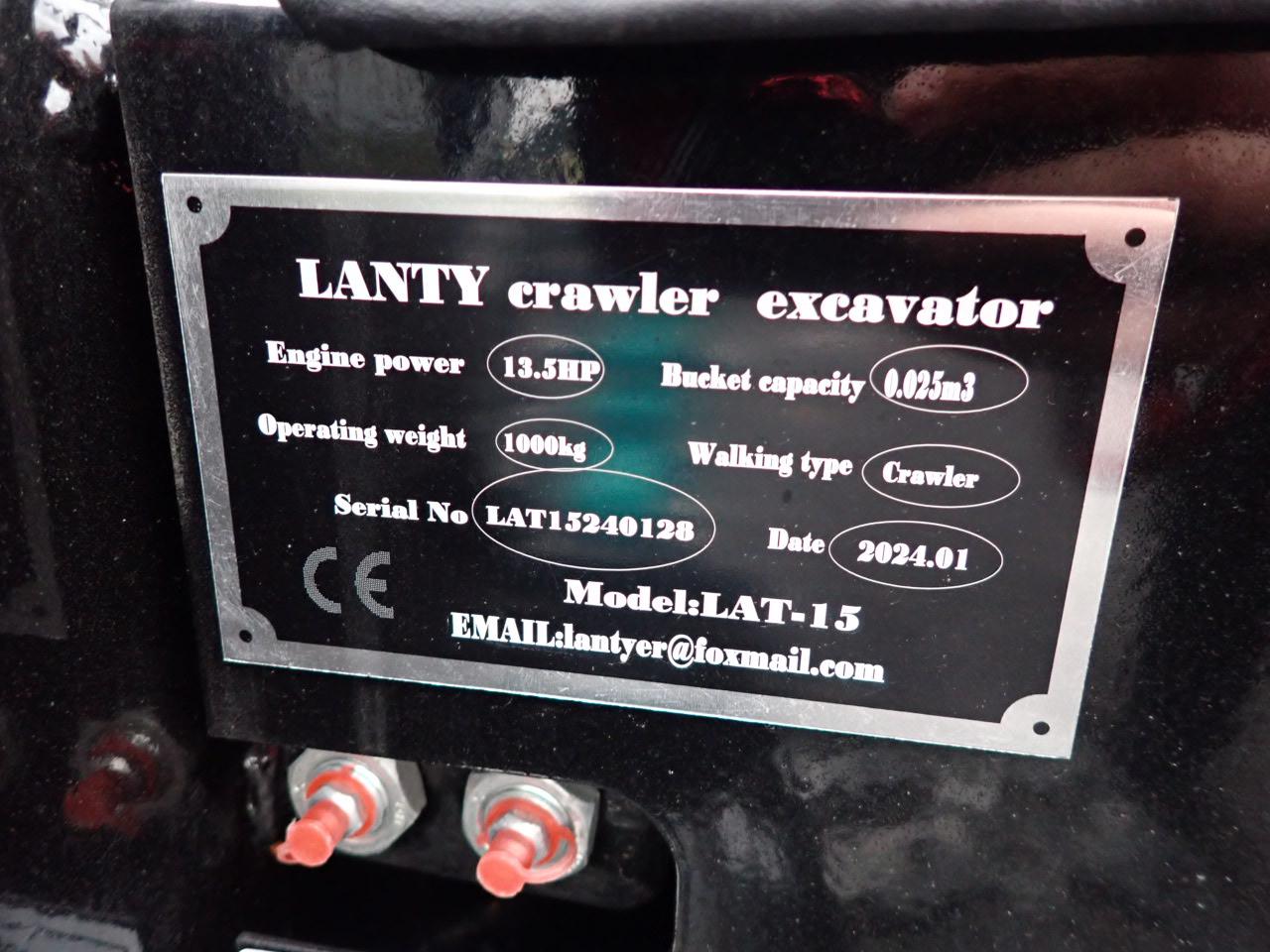 Lanty 15 Mini Excavator