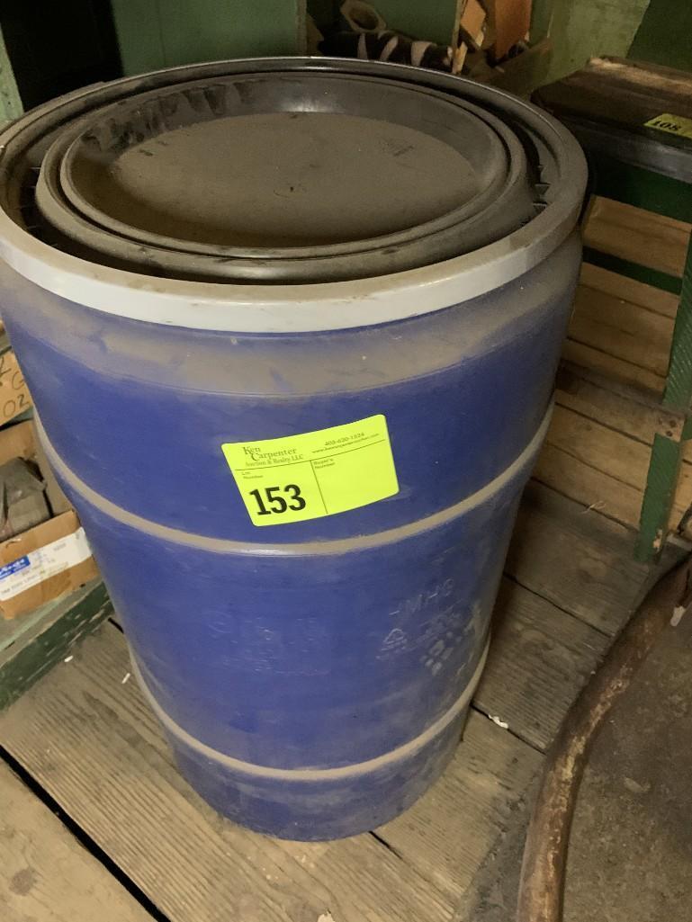 Plastic Barrel w/ Clamp Tight Lid - 32" Tall