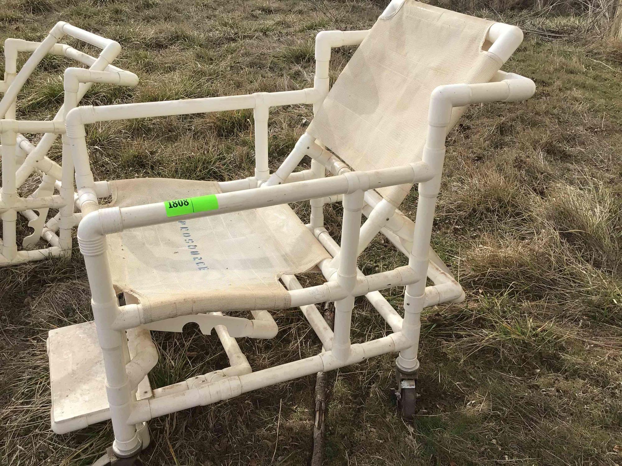 2 pvc chairs