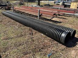 Solid High Density Polyethylene Corrugated Pipes