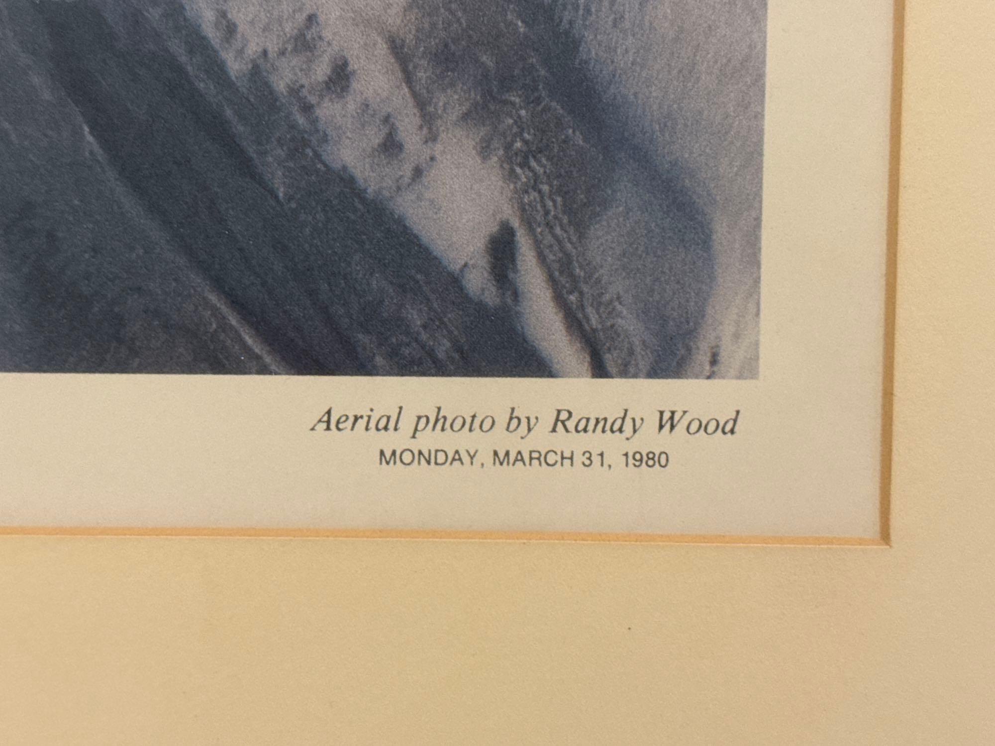 Framed Photographs of Statue of Liberty, The Ocean & Mt. St. Helens in Eruption