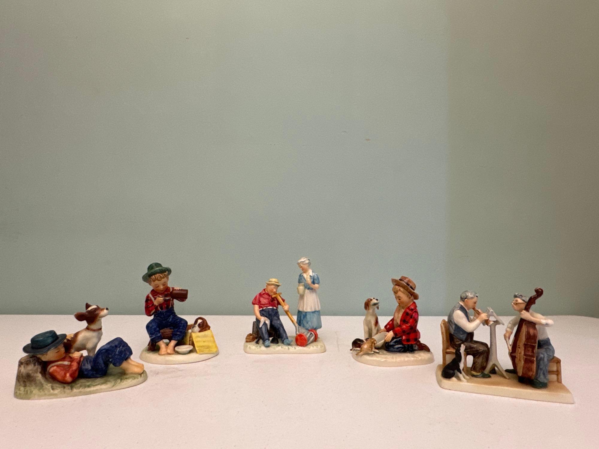 Vintage Norman Rockwell W. Goebel Figurines