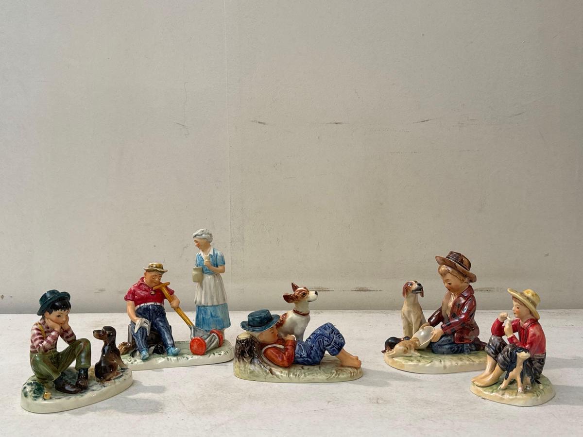 Vintage Norman Rockwell W. Goebel Figurines