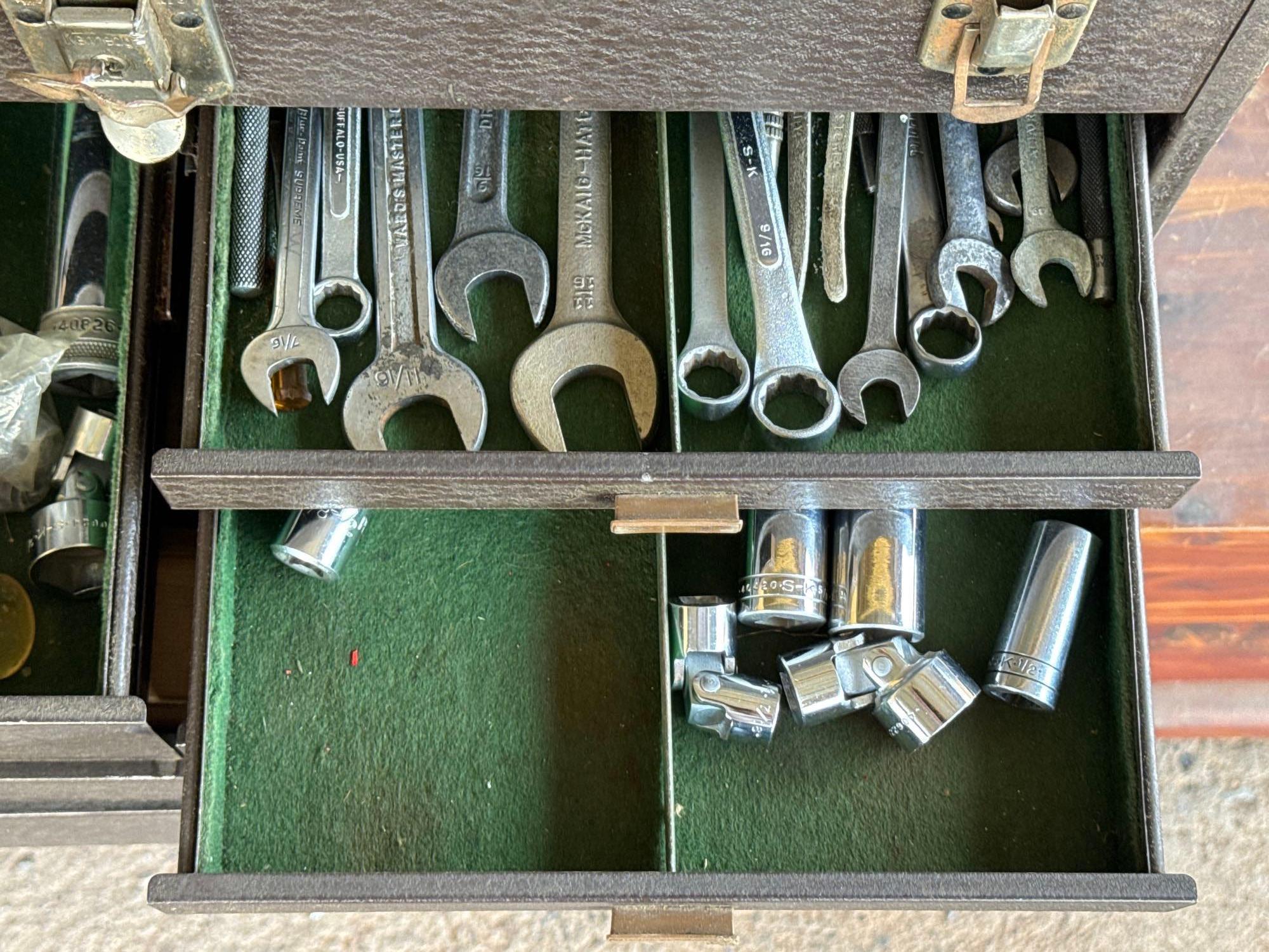 Vintage Kennedy Tool Box with Tools