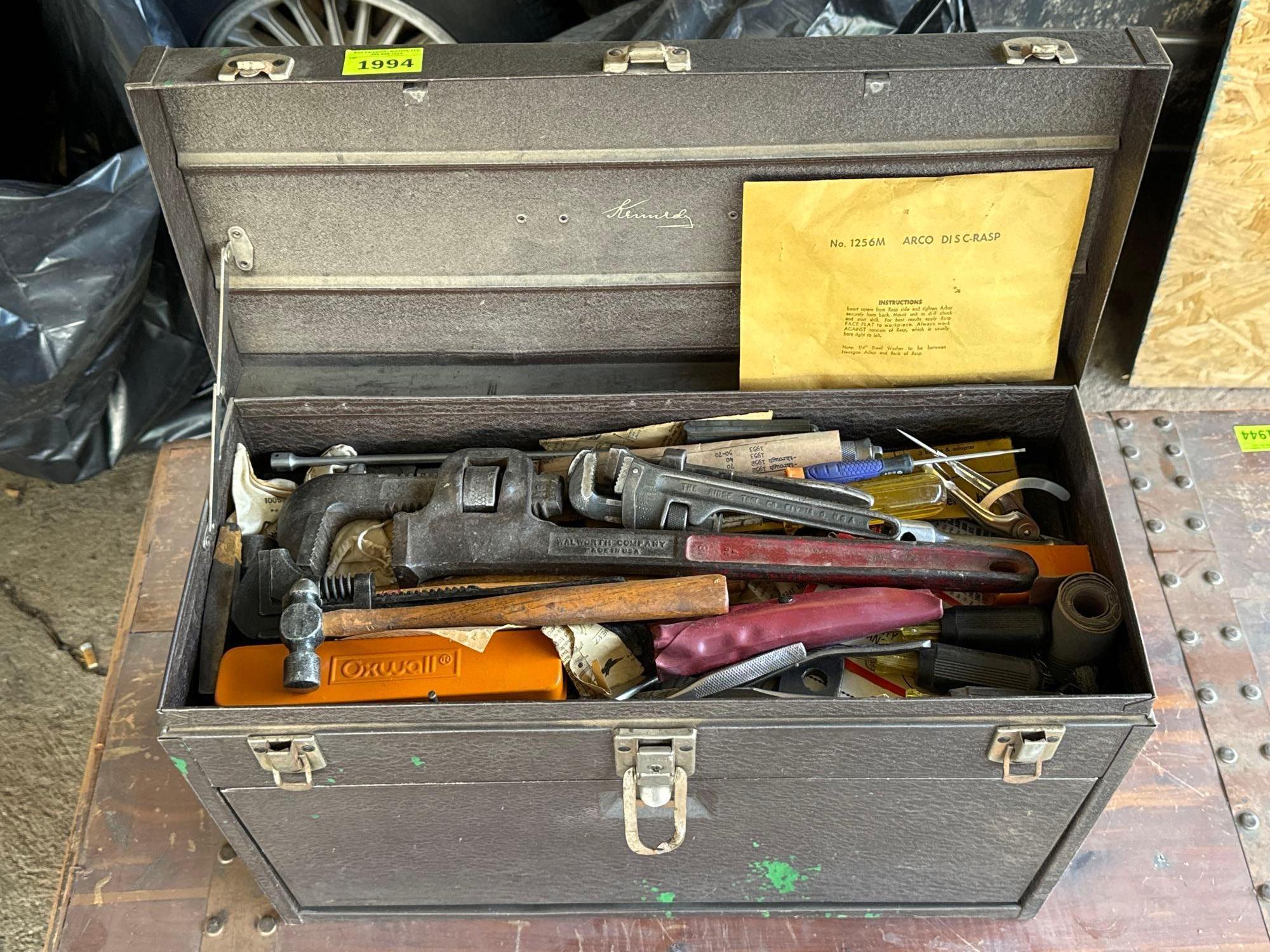 Vintage Kennedy Tool Box with Tools