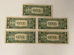 1935 F One Dollar Silver Certificates