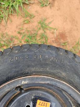 20x 6 1/2 4 lug wheel snd tire