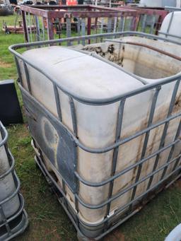 2 300 gallon tanks with metal cages