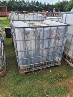 2 300 gallon tanks with metal cages