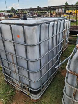 2 300 gallon tanks with metal cages