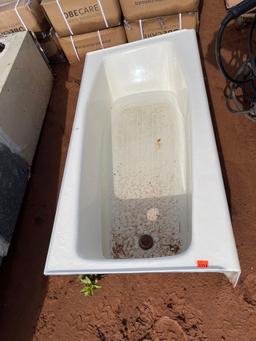 cast iron bath tub