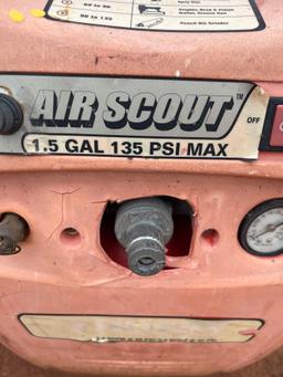 air scout 1.5 135 max psi air compressor