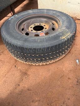 used Bridgestone tires 265/70r16 with 5 lug wheel