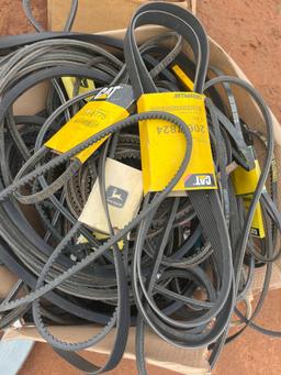 box of john deere and cat belts