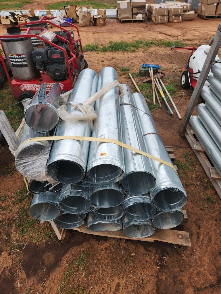 8in galvanized vent pipe 5ft long