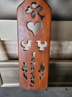 decorative wooden oar