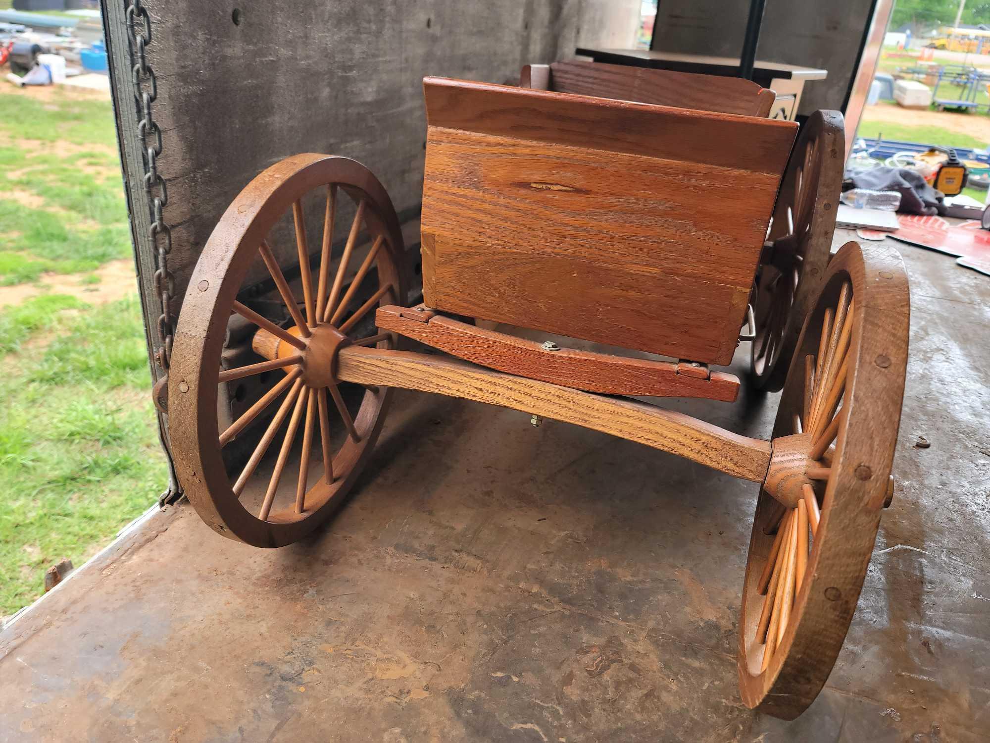 antique wooden wagon