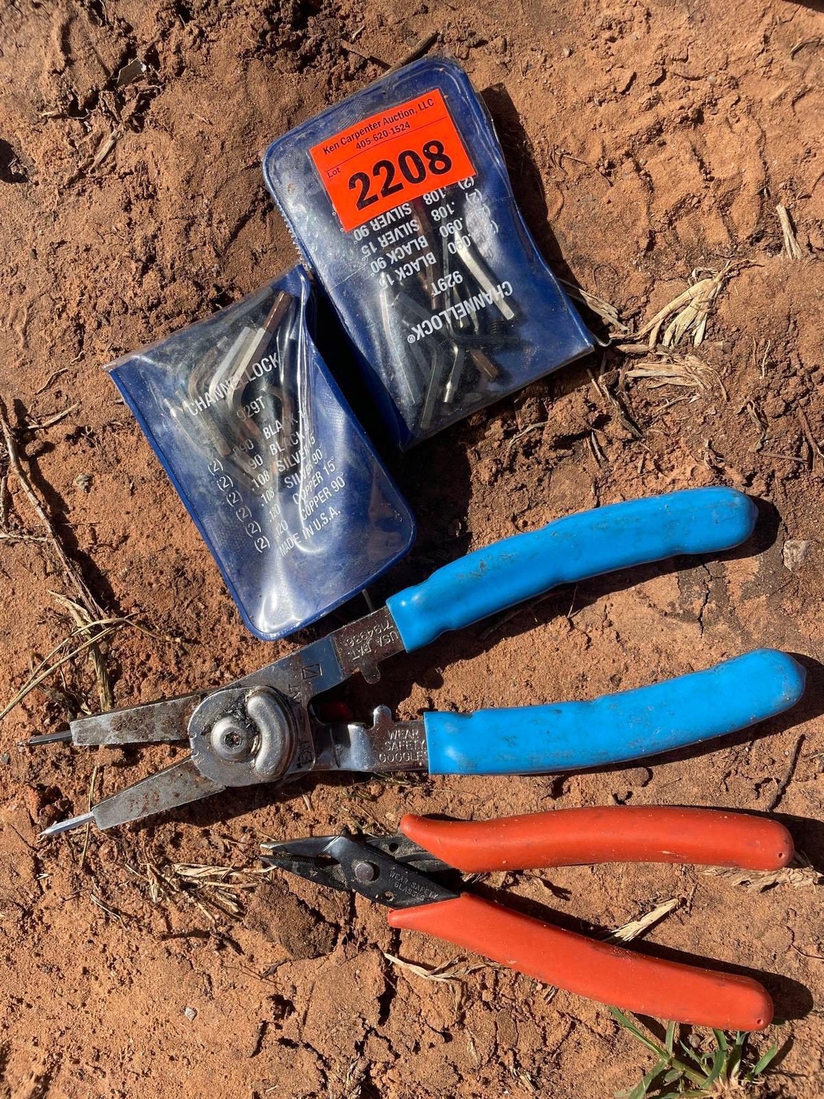 snap ring pliers and small pliers