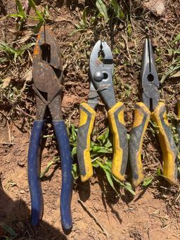 assortment of pliers