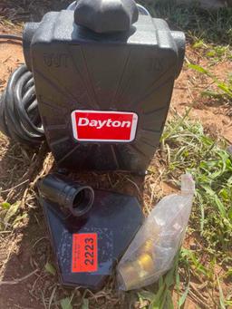 new dayton self priming utility pump