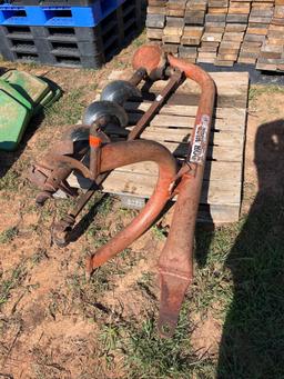 3 point bush hog auger with 8in auger