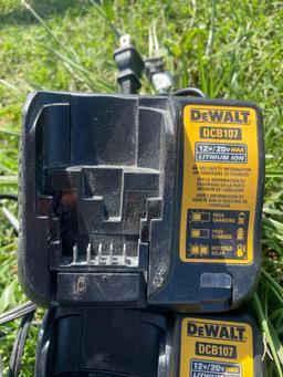 Dewalt 12 V and 20 V battery chargers