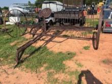 antique horse pulled hay rake