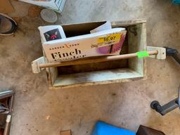 tool box and birdfeeder