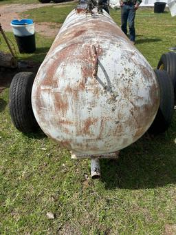 250 gallon propane tank on trailer