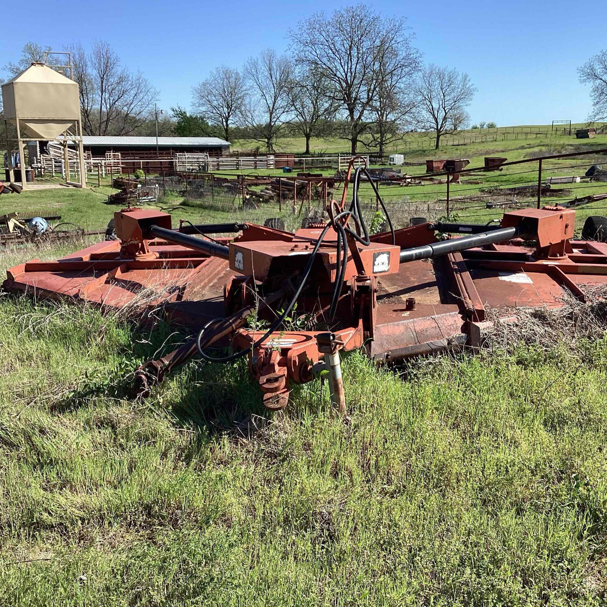 15ft Rhino batwing mower, 1000 PTO shaft.