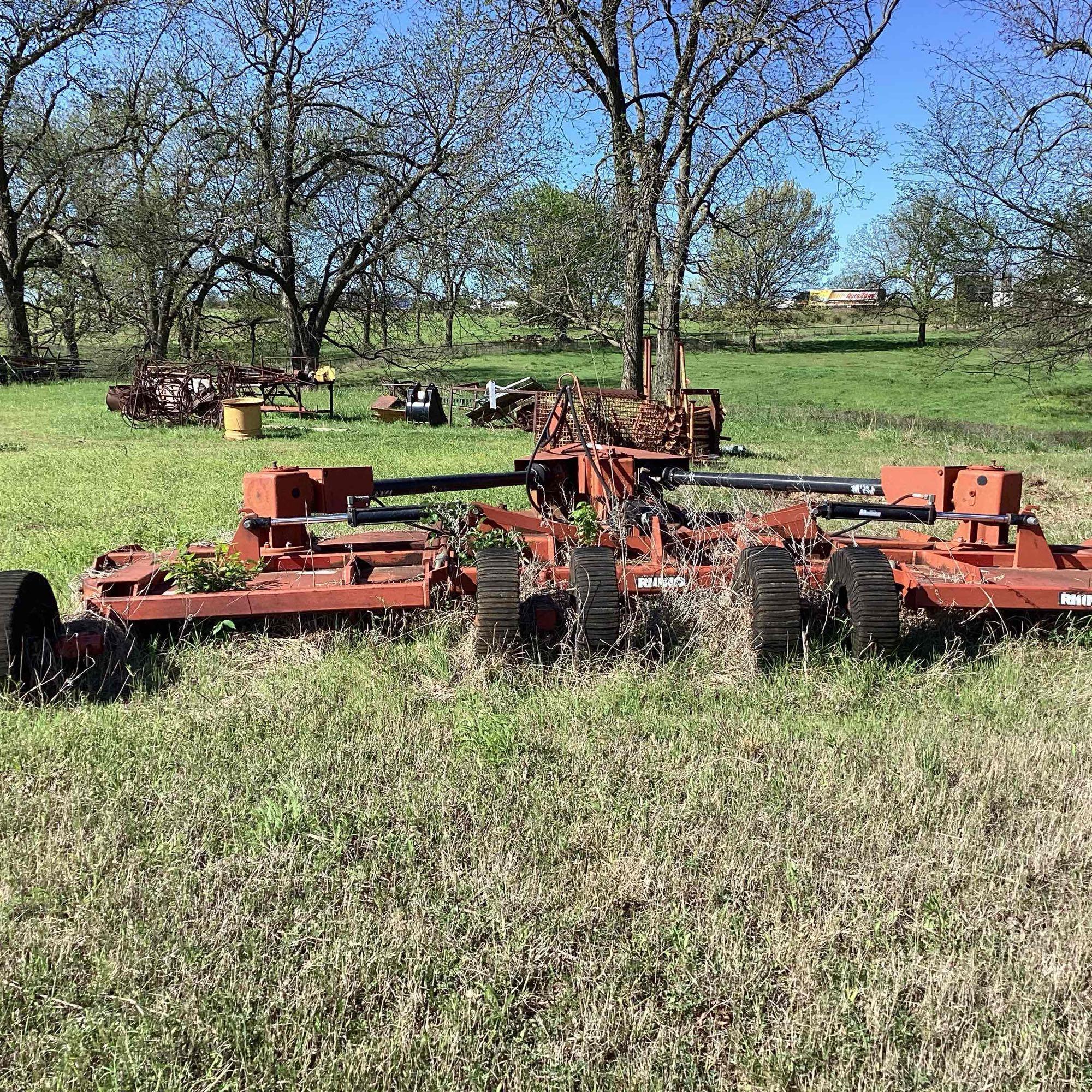 15ft Rhino batwing mower, 1000 PTO shaft.