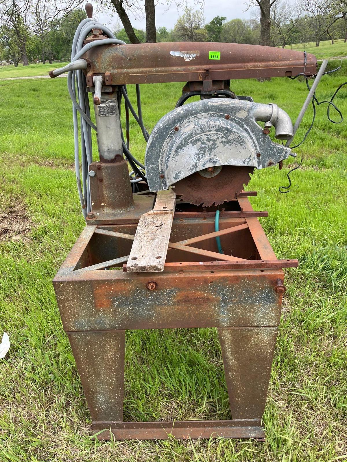 Vintage Radial Arm Saw