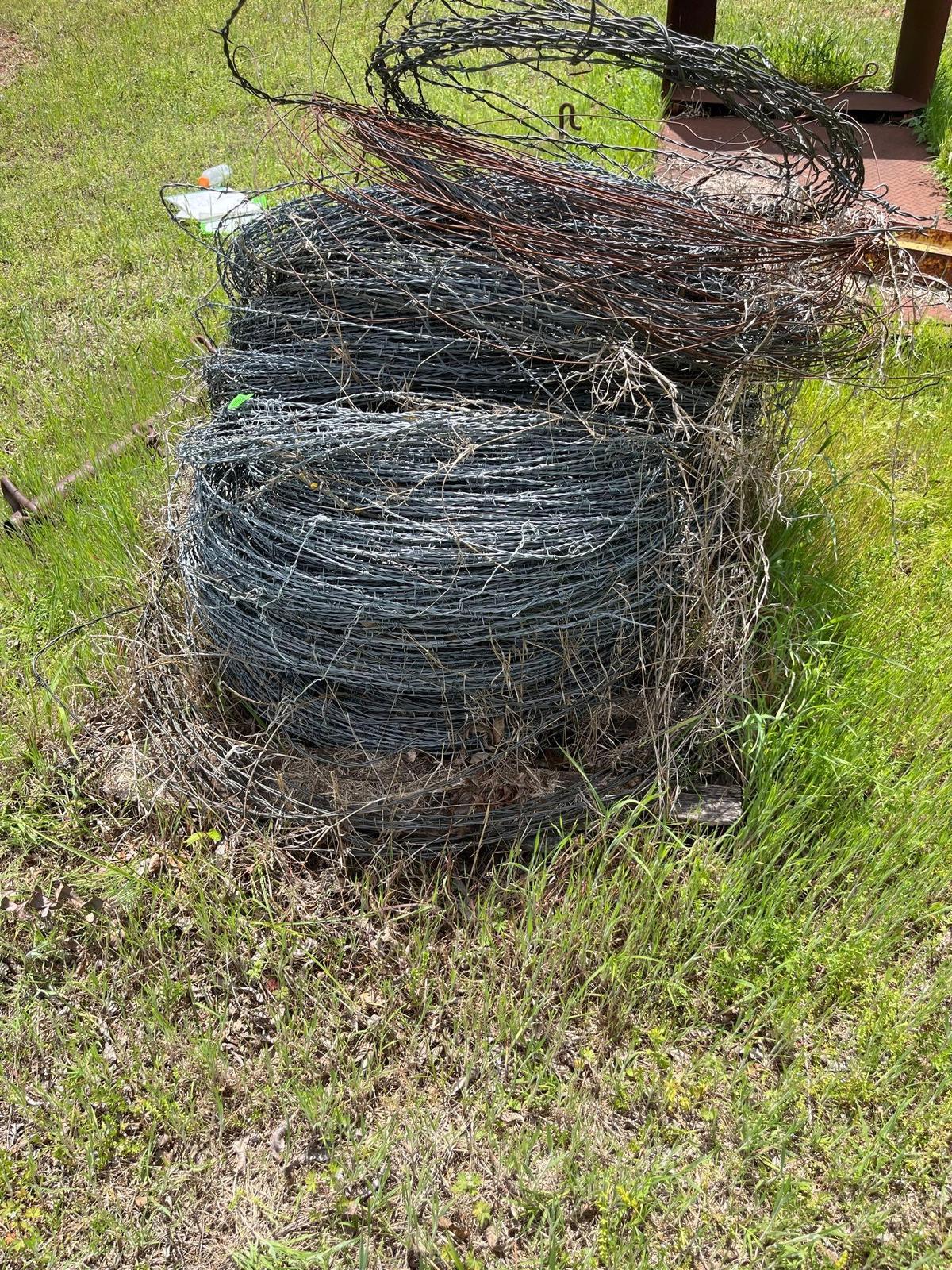 Used barbed wire