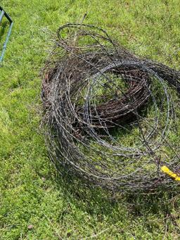 Used barbed wire