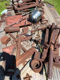 Several C Clamps and some Scrap metal