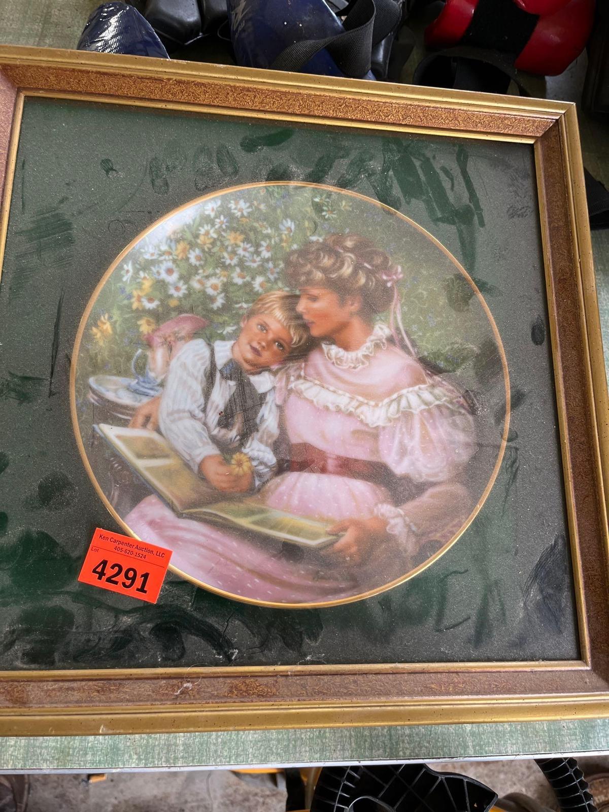 framed plate