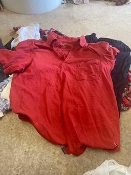 scrap flannels; joggers; collared shirt