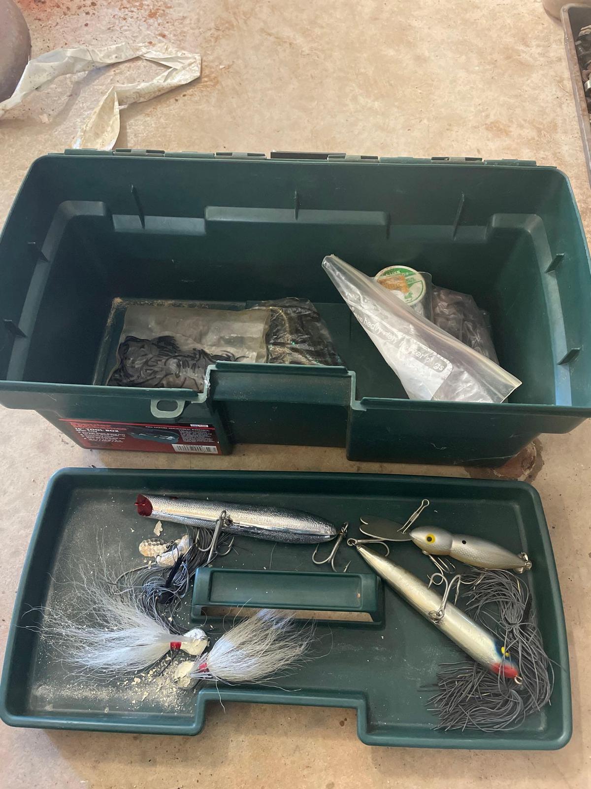 tackle box with lures