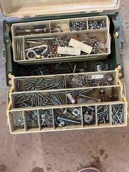 tackle box full of misc hardware