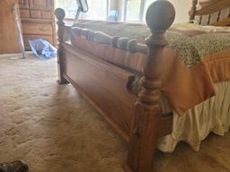 queen sized wooden bed frame