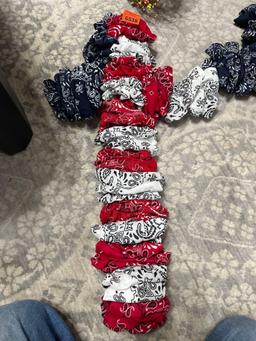 American flag crosses and Easter decor