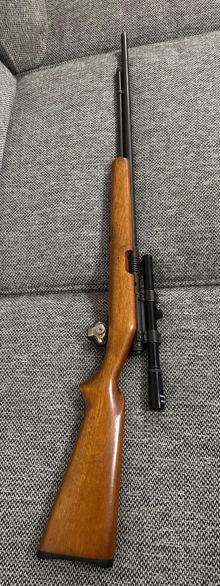 Springfield Model 87 LR 22 Cal with scope 4x15