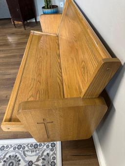 Oak Church Pew