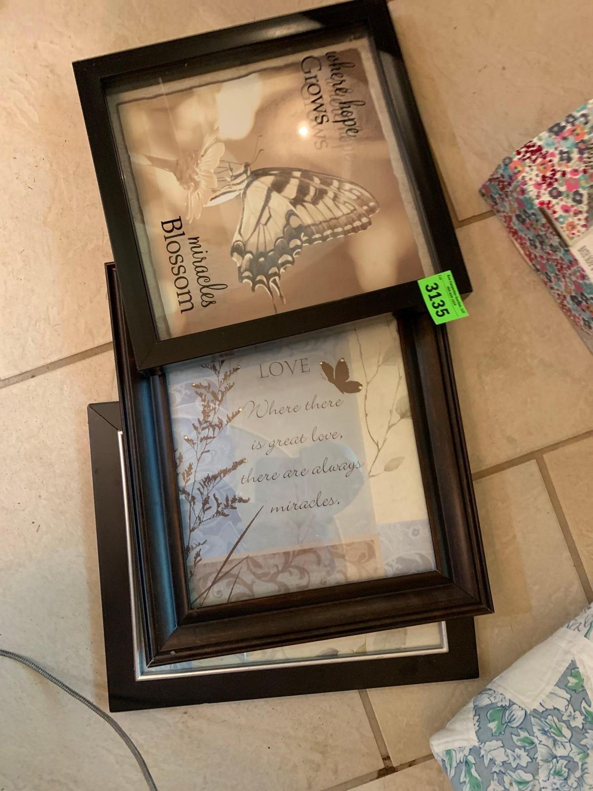 three picture frames