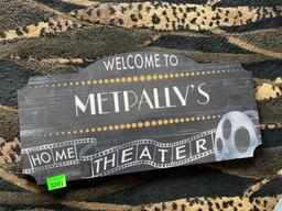 Home theater sign