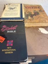 The student Bible, the American Constitution book, the childrens Bible book