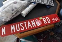 Mustang Rd Sign