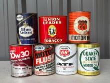 Vintage Motor Oil & Tobacco Can