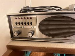 I am FM cassette stereo, radio and a bearcat six radio
